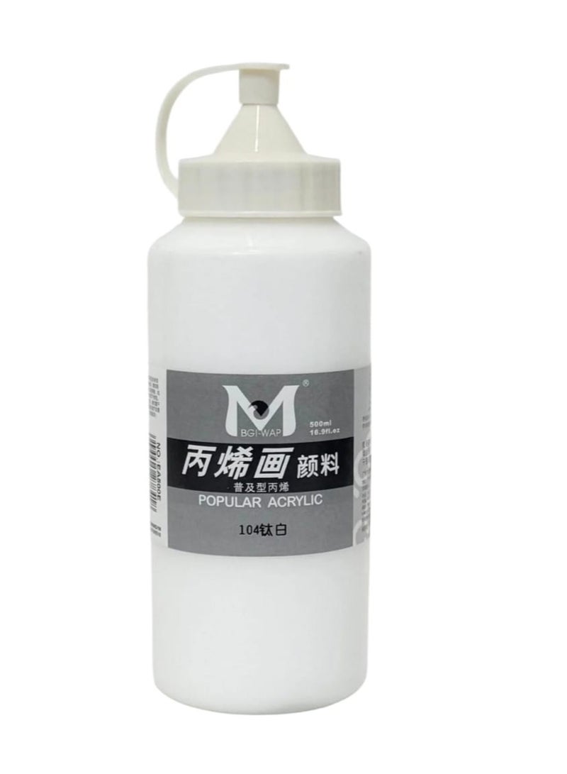 Acrylic Colour Paint White 500ml